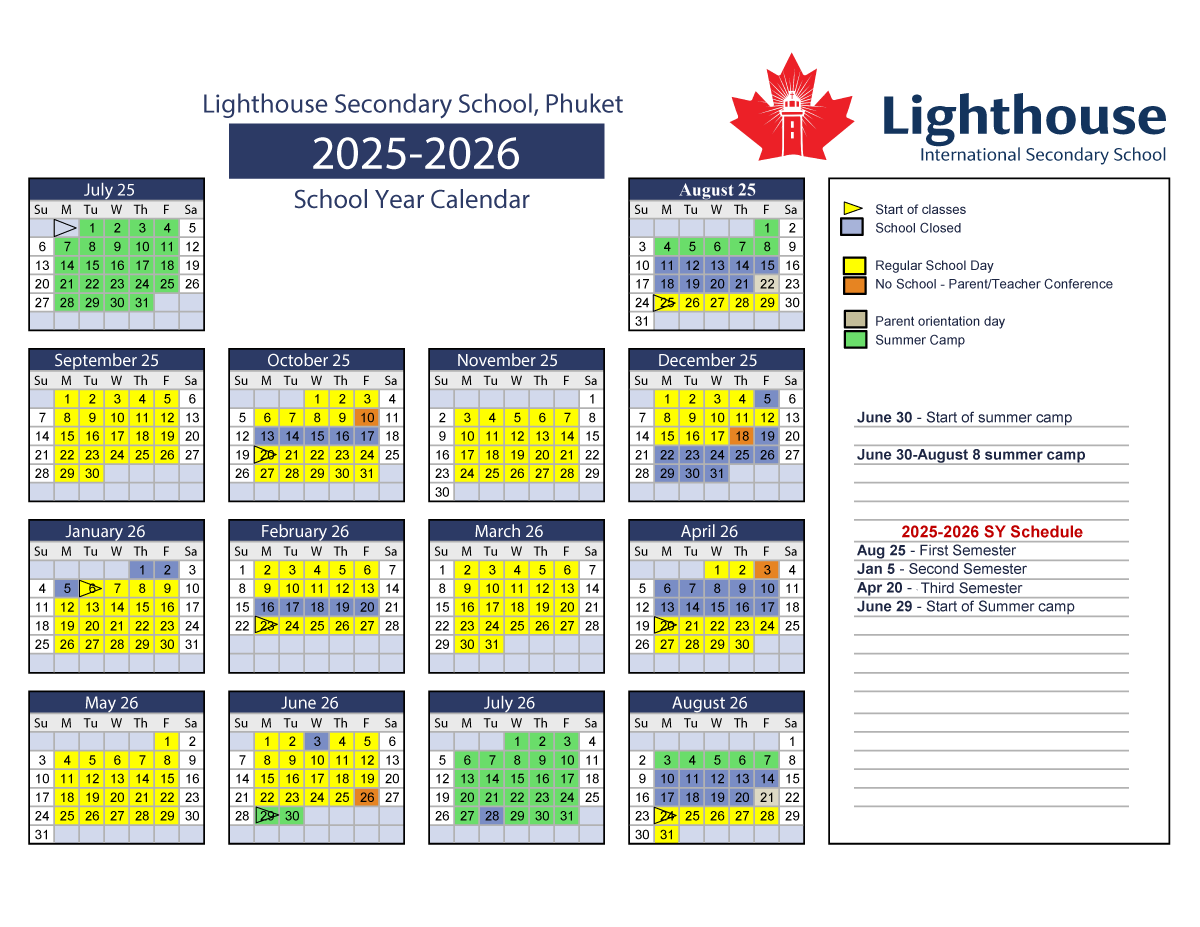 secondary calendar 2025-2026 182 day
