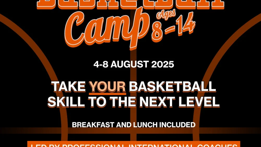 Basketball Camp Ages 8-14 poster