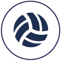 A stock icon of volleyball