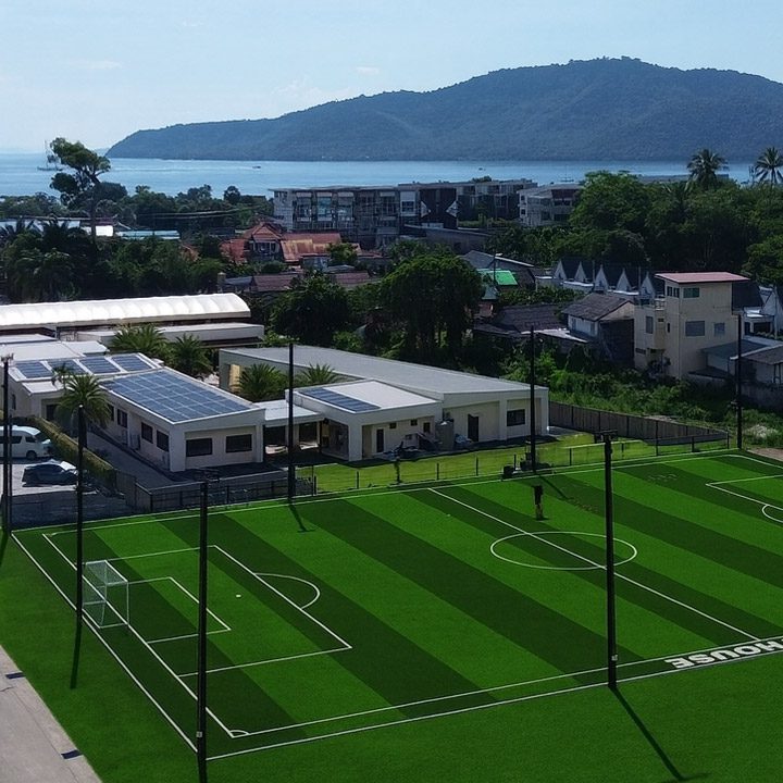 new artificial football pitch training and hire aerial view