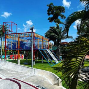 camp-setting-youtopia-adventure Youtopia Adventure Park climbing wall