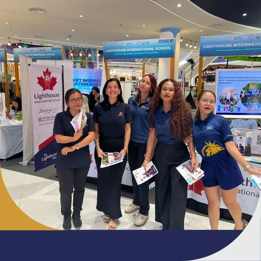 Lighthouse staff smiling during the event