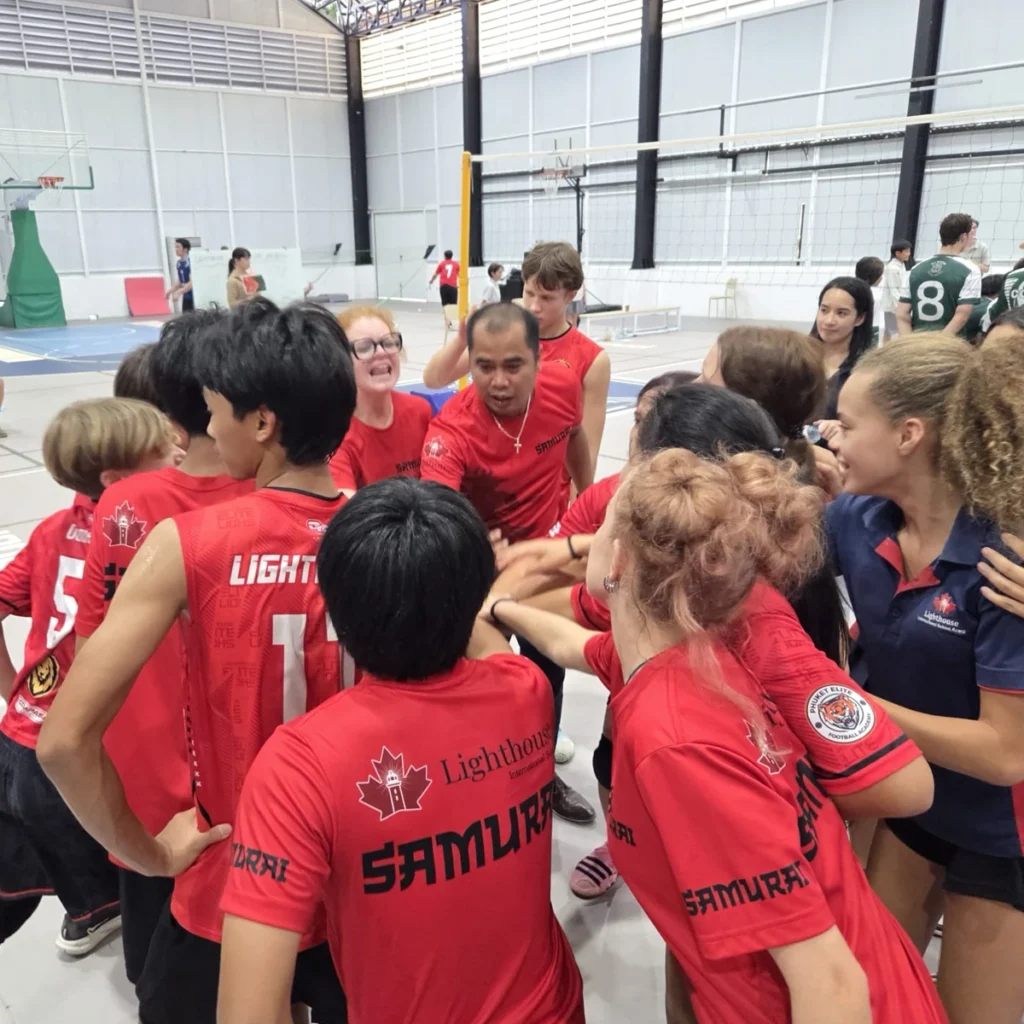 Lighthouse team meet with coach