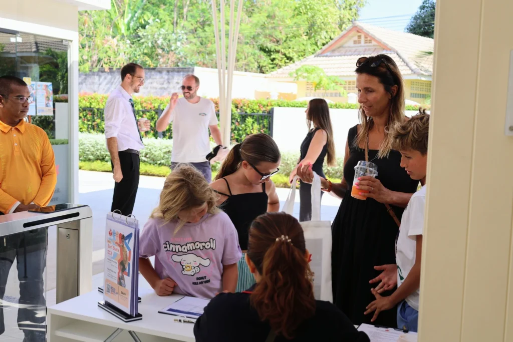 Students signing up for Open House 2026