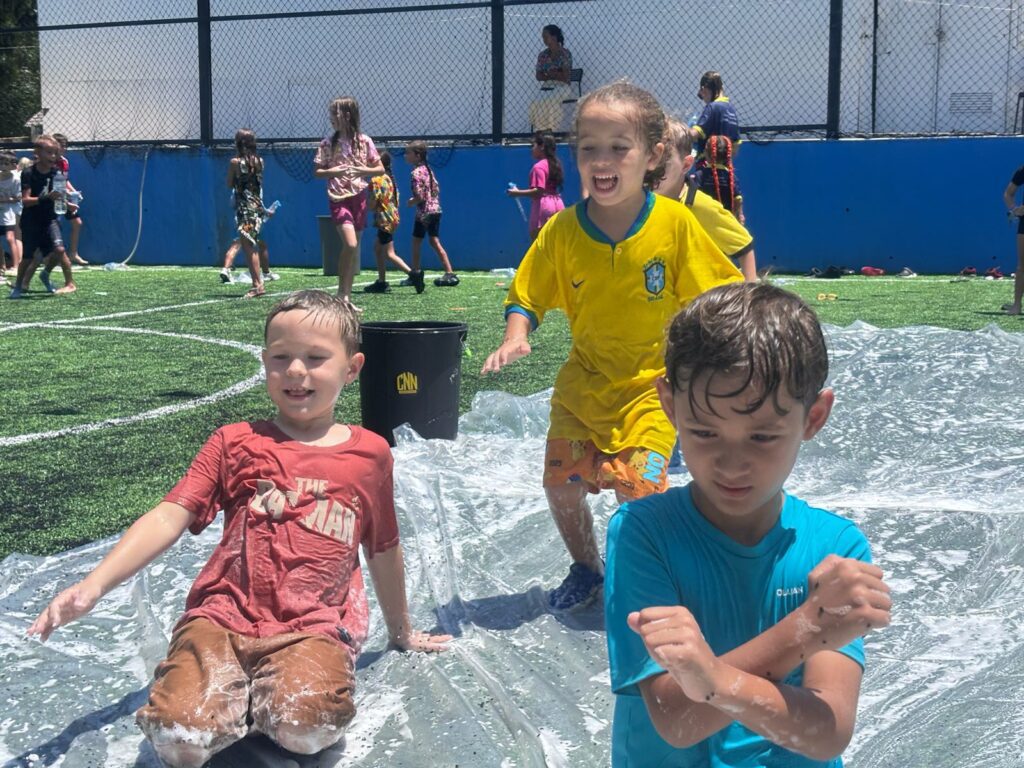 Kids outdoor during Songkran