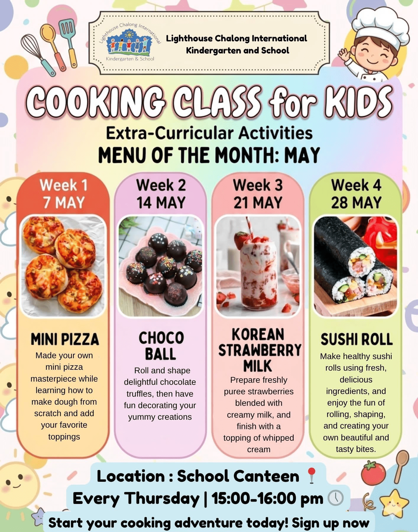 Cooking Class for Kids poster