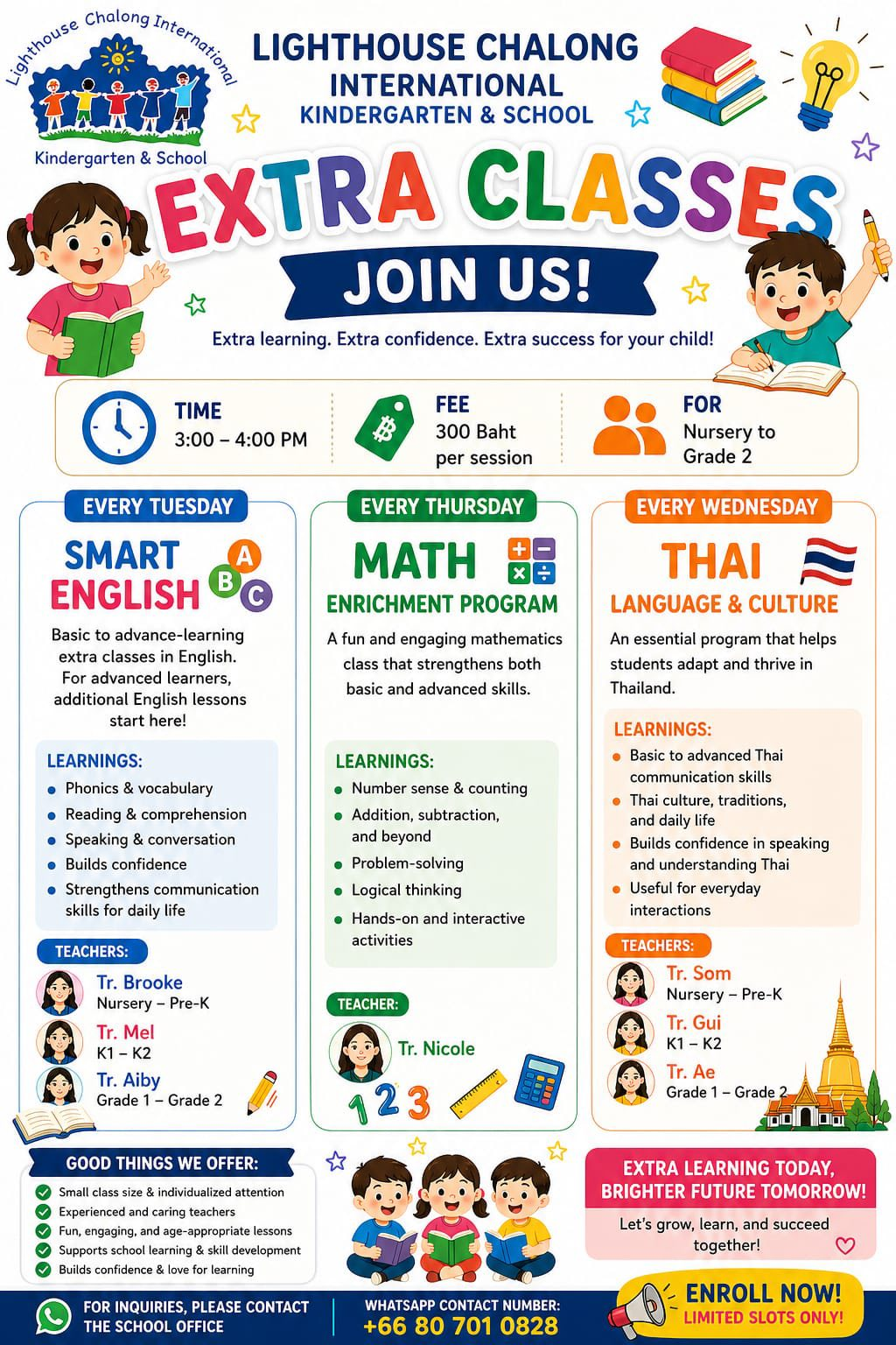 Nursery-Grade 2 Extra Classes poster Nursery-Grade 2 Extra Classes poster