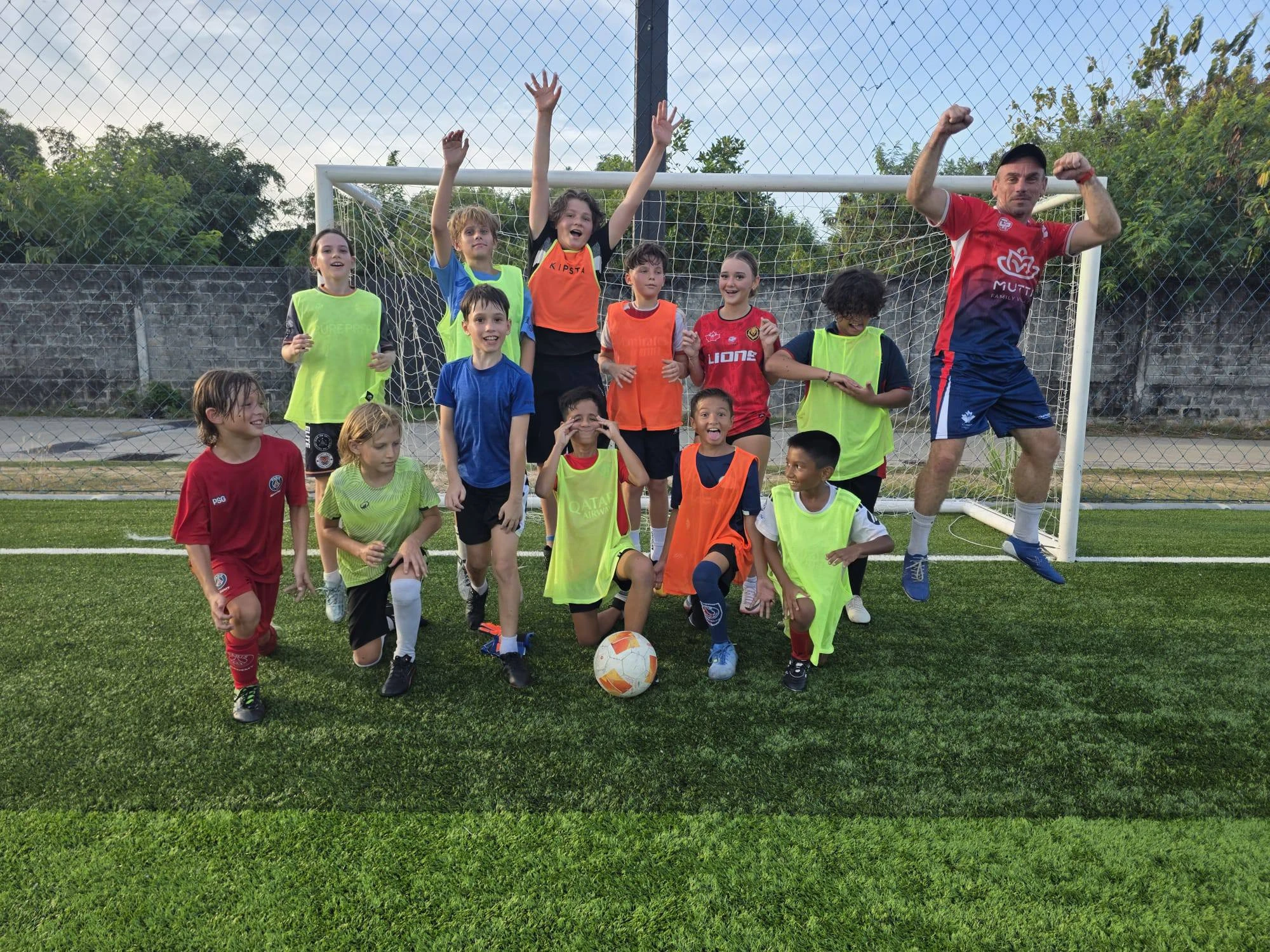 Kids football training