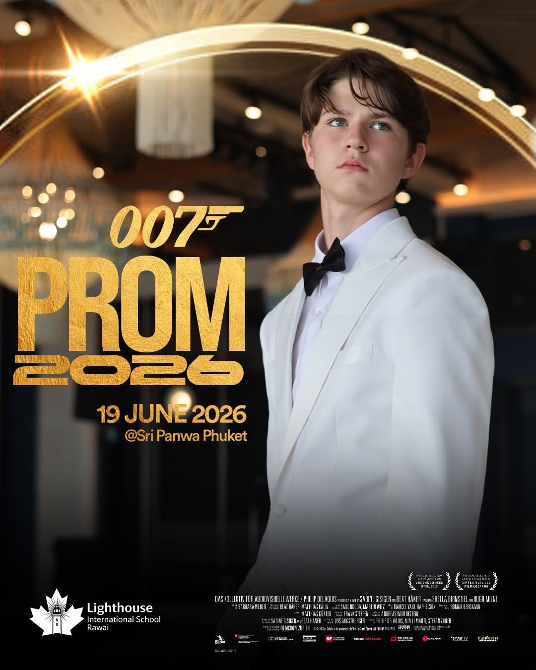 007 Theme Prom 2026 - Young man in a suit