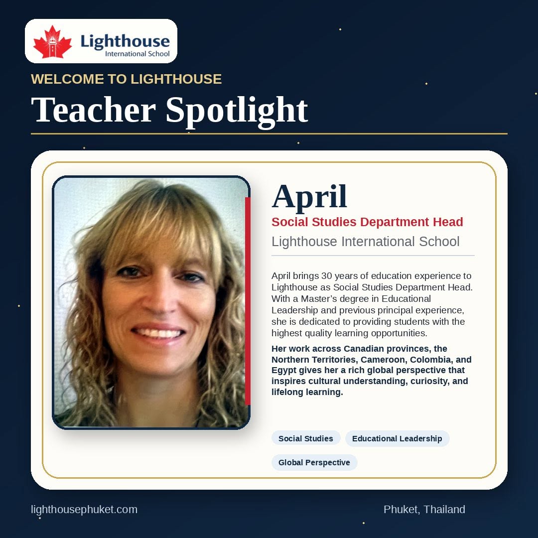 April - Social Studies Department HEad
