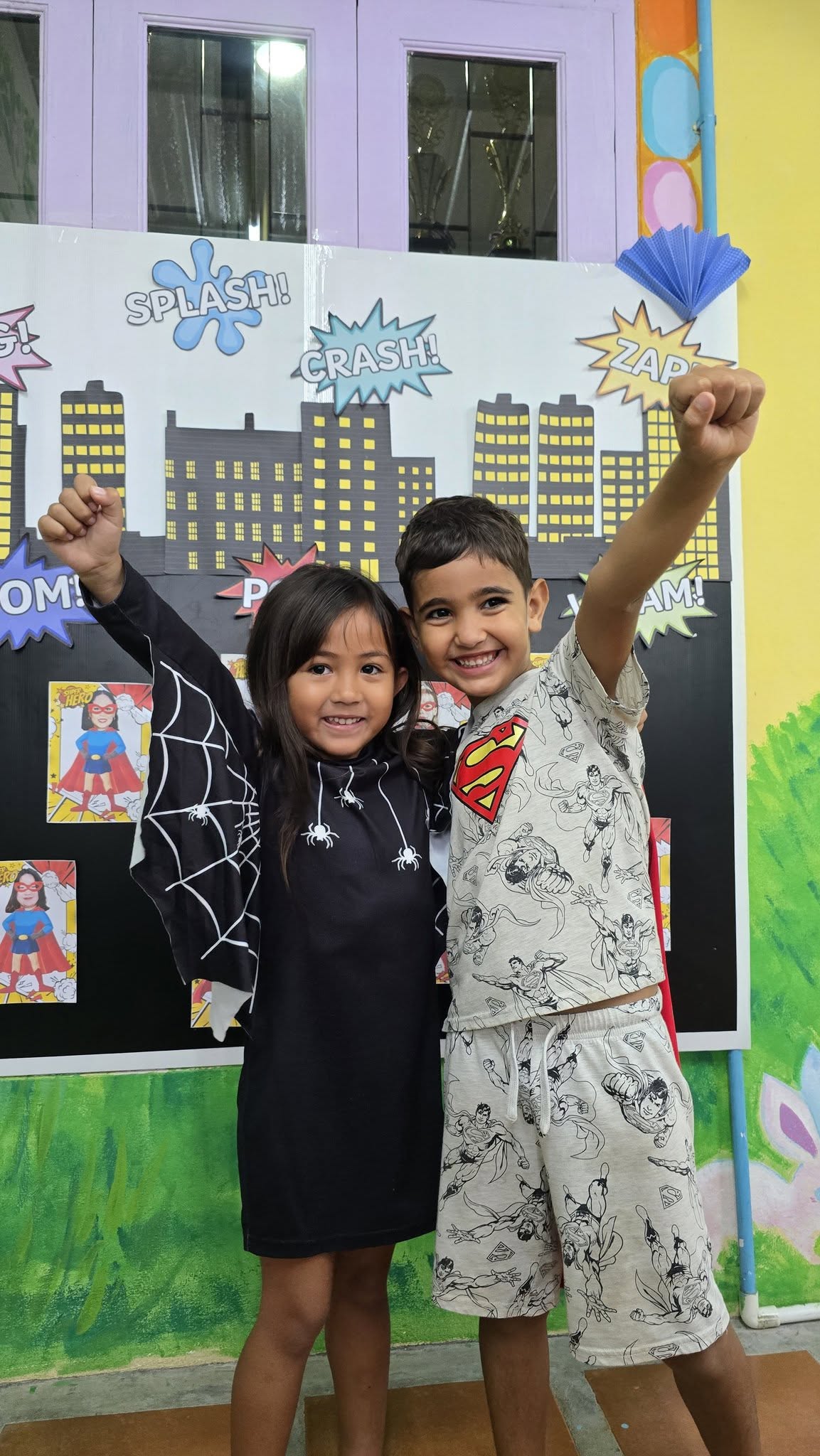 Children in halloween costume