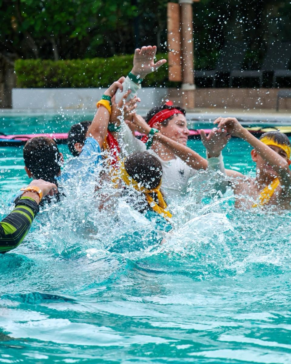 Lighthouse International School students having a team game Lighthouse International School students having a team game