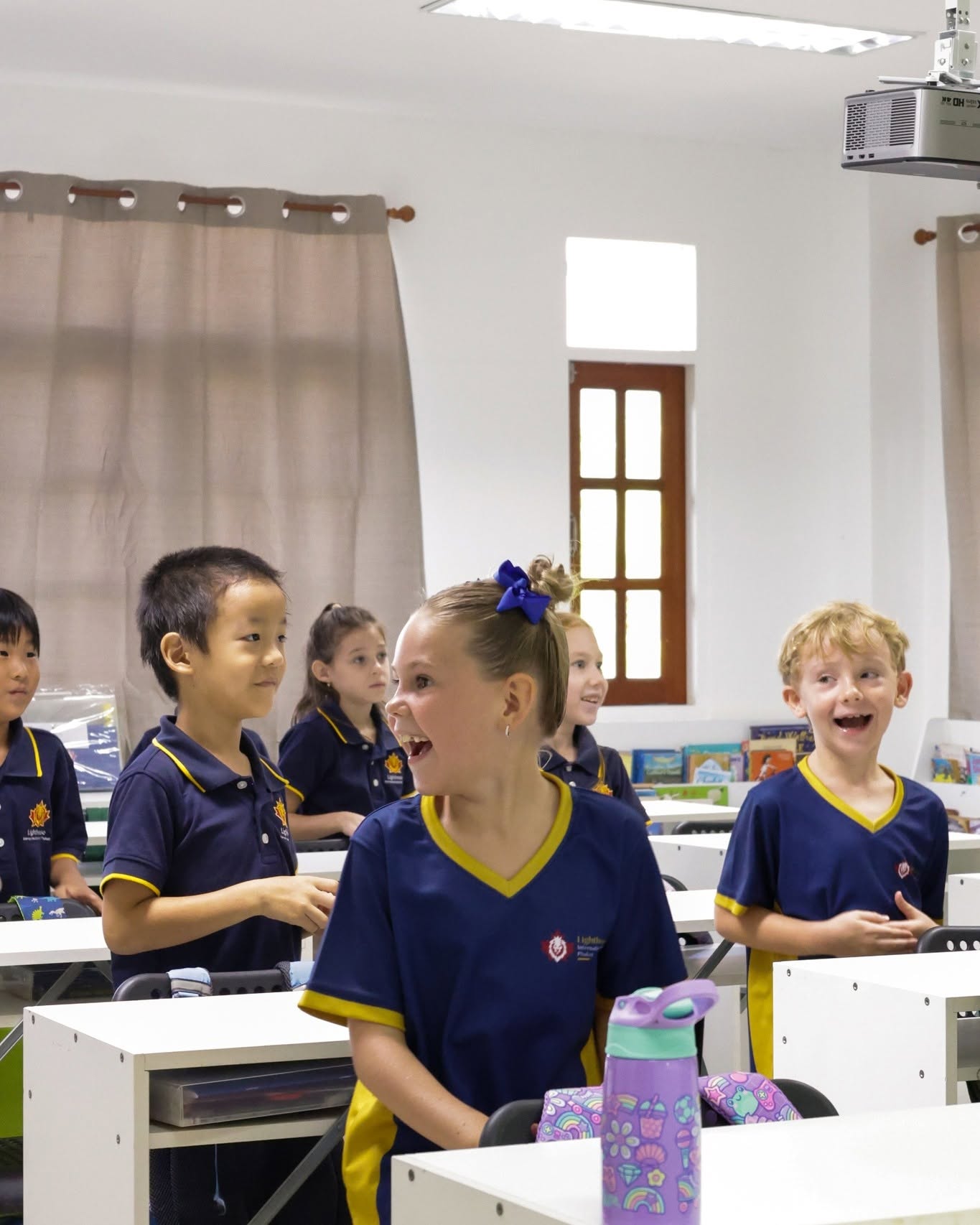 Lighthouse International School - Primary students first day