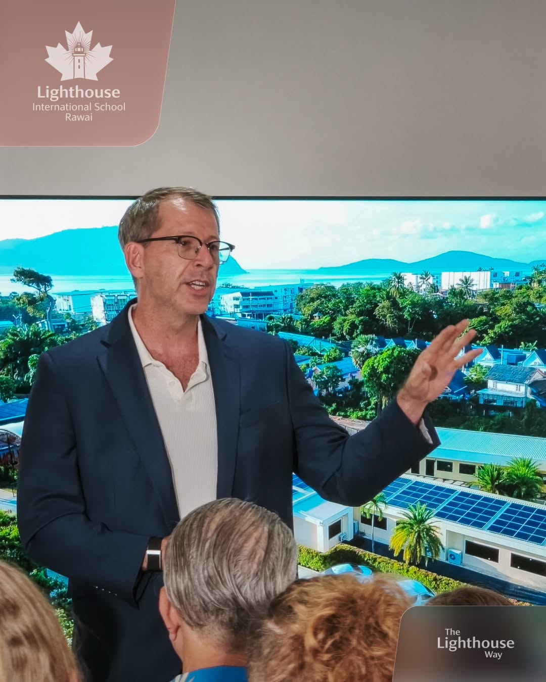 School head giving a speech - Parent orientation 2026