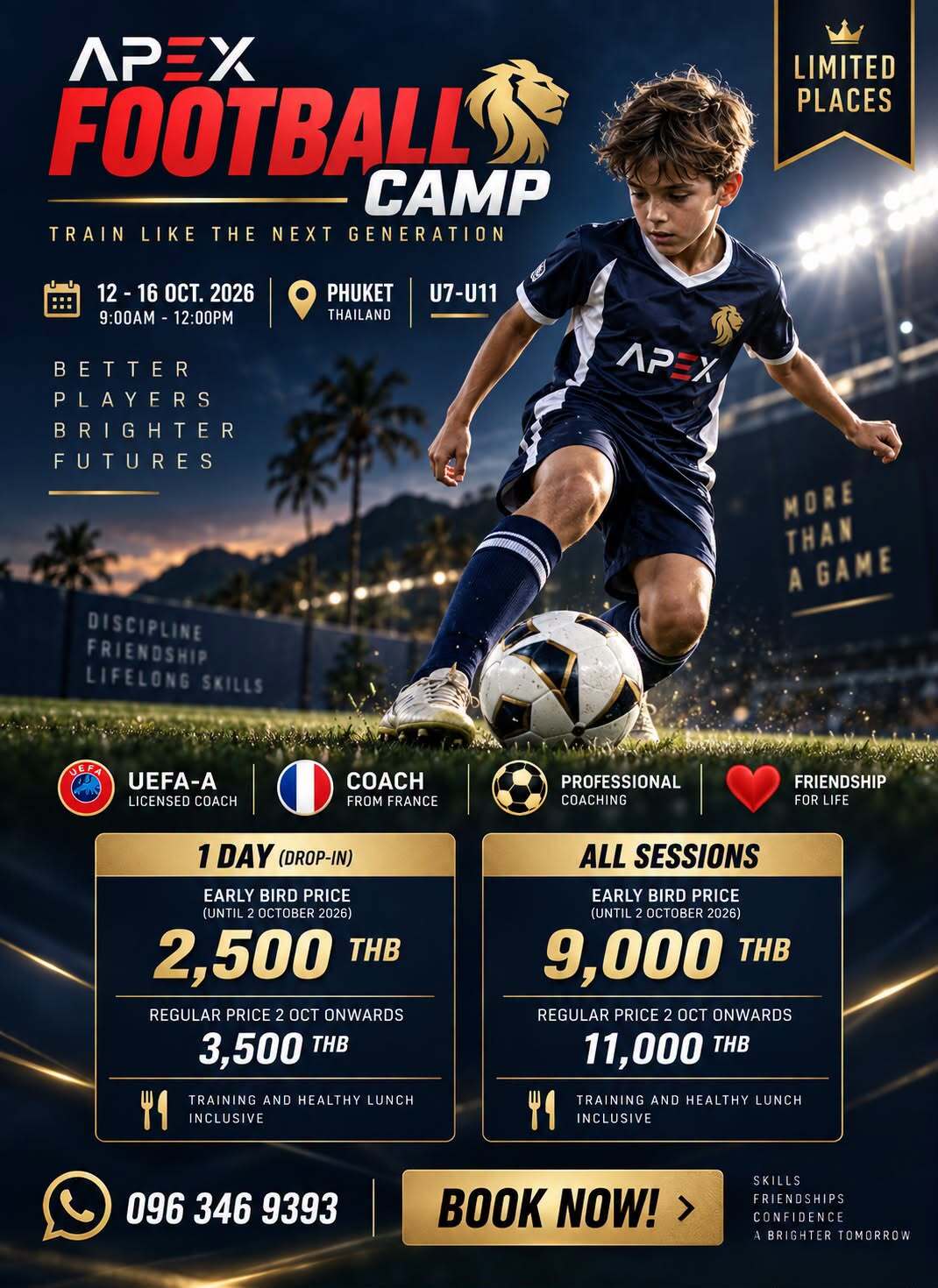 APEX U7-U11 Football Camp Phuket poster details APEX U7-U11 Football Camp Phuket poster details