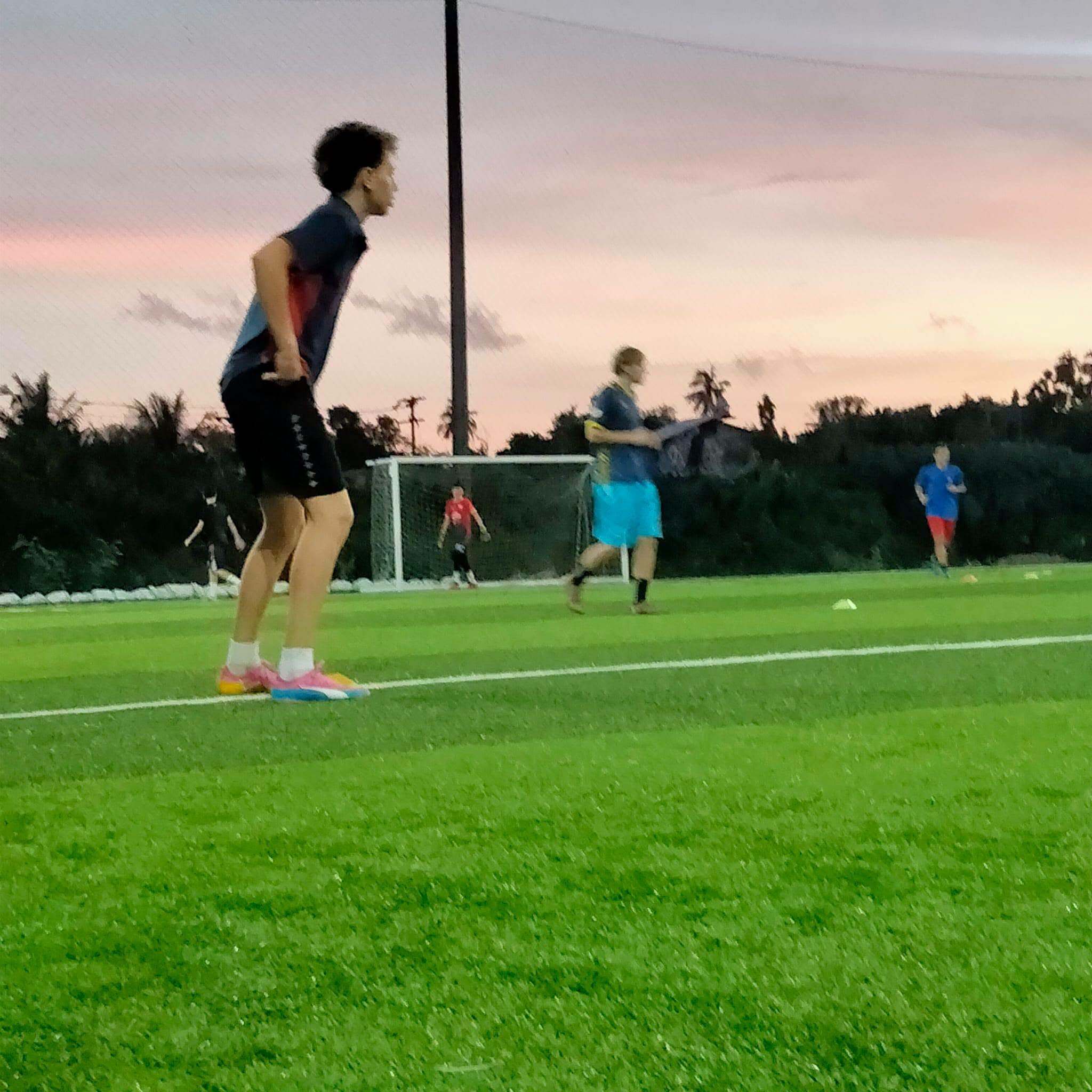 Apex Lions Football players - evening training Apex Lions Football players - evening training