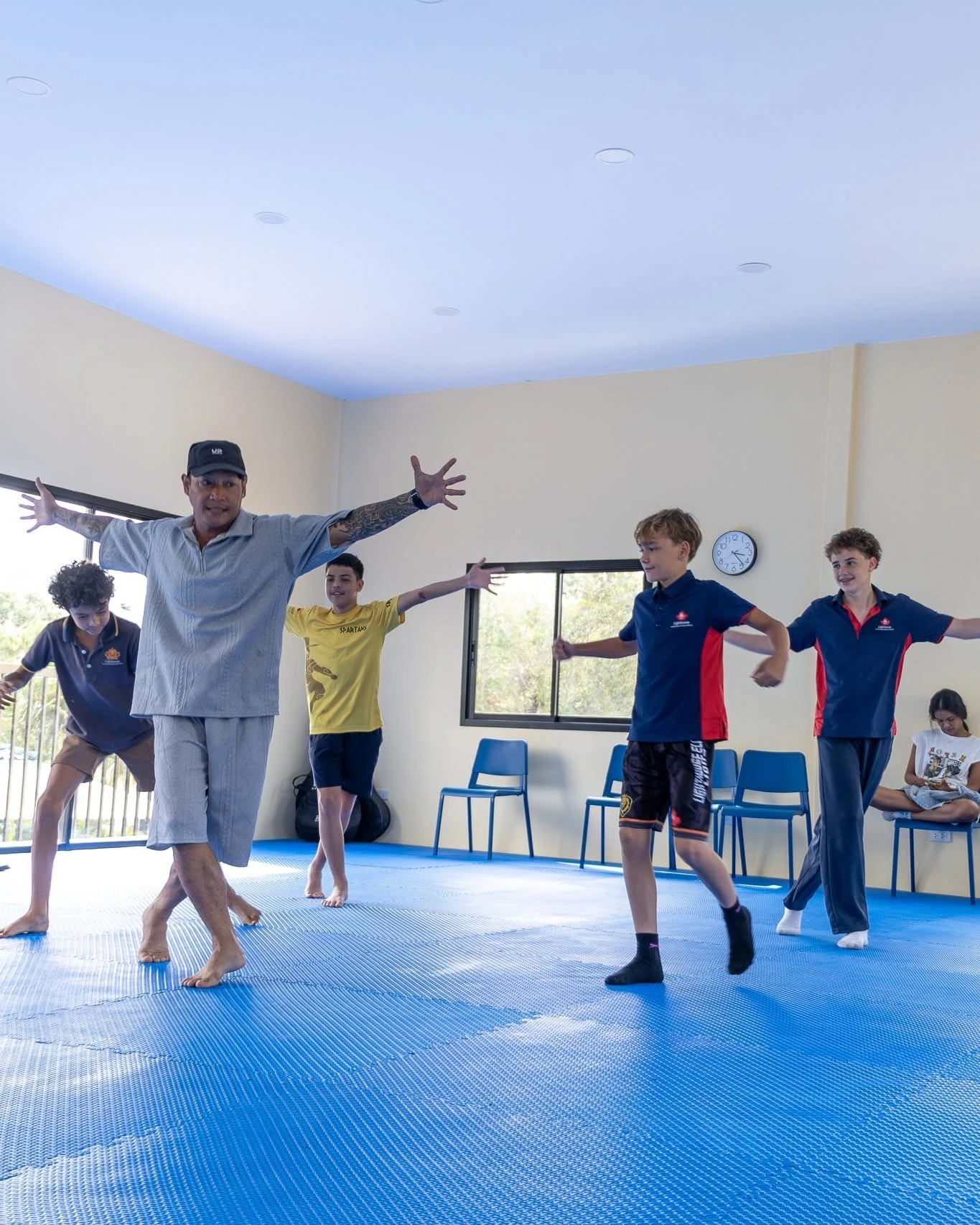 Lighthouse International School students break dancing - ECA