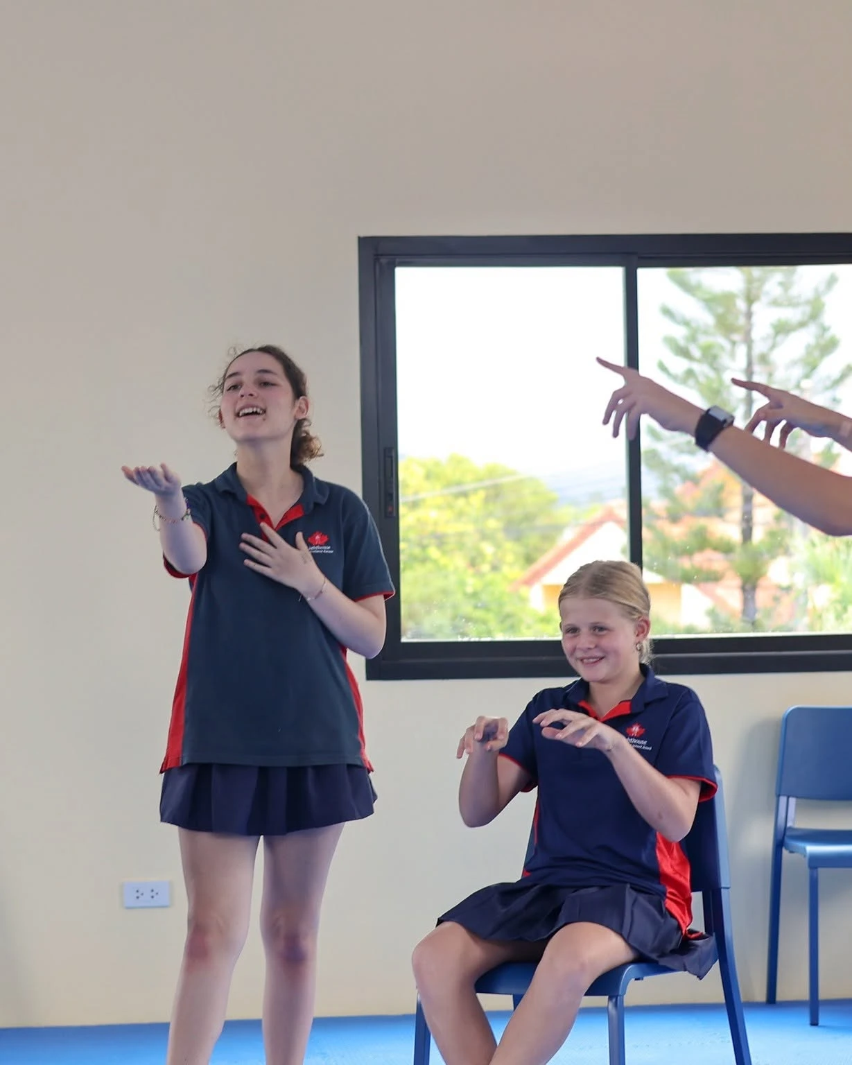 Lighthouse International School students singing - theater - ECA