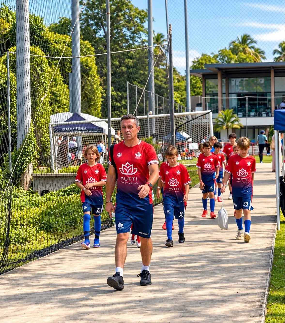 Lighthouse Lions U10 Koh Samui football coach and football players