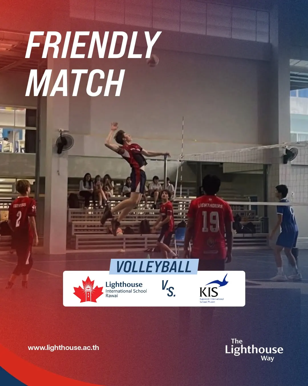 Lighthouse and Kajonkiet Face Off in Friendly Volleyball Match